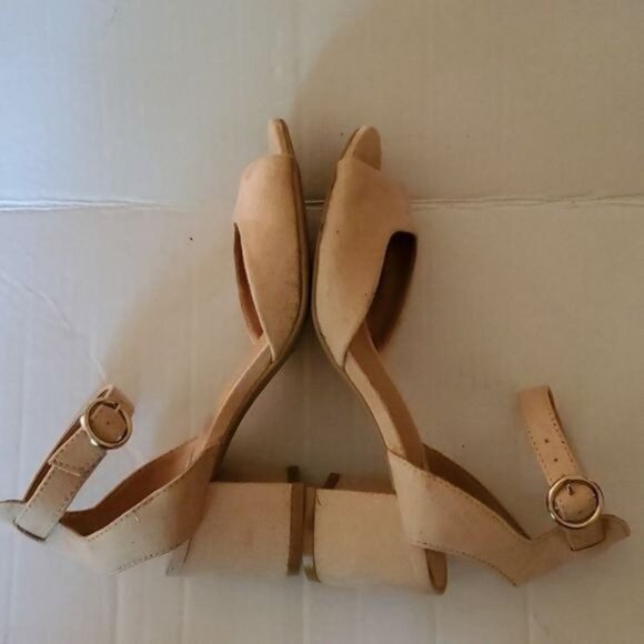 H&M Heels Pumps Sandals Peep Backs Ankle Strap Block Women's WOMAN'S Size 5 ½ - Picture 12 of 16